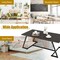 48 Inch Modern Style Coffee Table with Spacious Tabletop for Living Room-Black